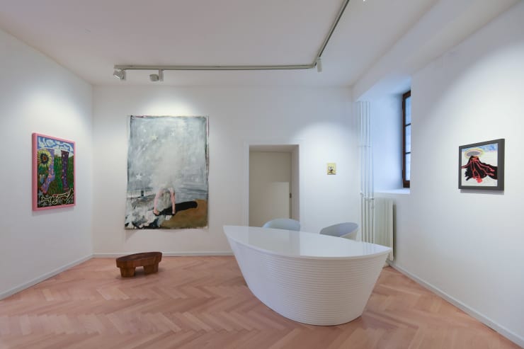 Installation view, Ann Tracy, Nicole Henning, René Odermatt, Kai Matussik