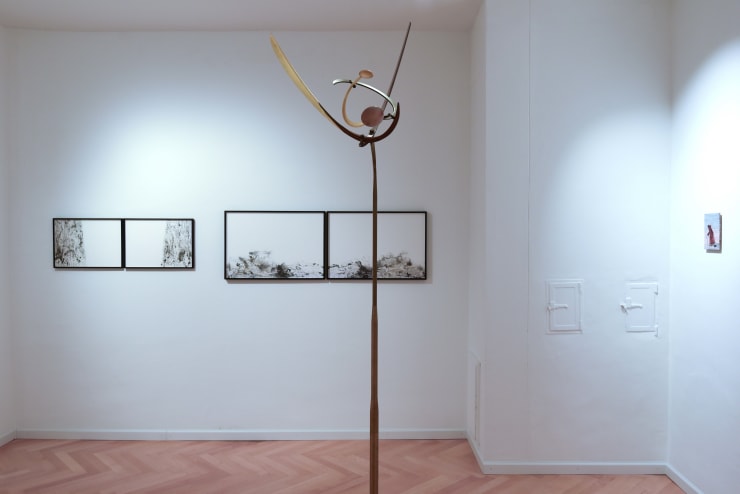 Installation view, Hiroe Saeki, Jörg Wiele, Kai Matussik