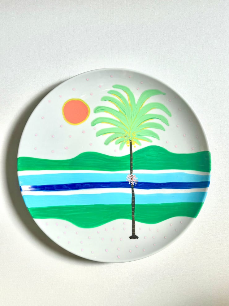 María Cortés, Blue Palm Landscape, 2024