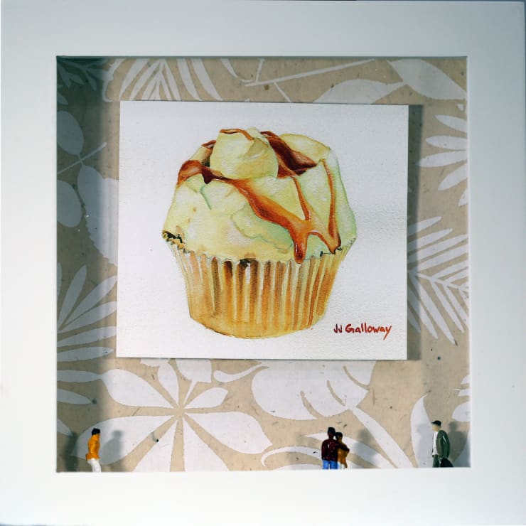 JJ Galloway/The Arty Pigeon Lady, Vanilla Cupcake Diorama, No.2