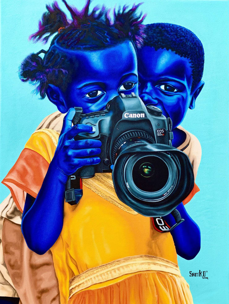 Samuel Oseigyei Kumah - Smiley face , 2025