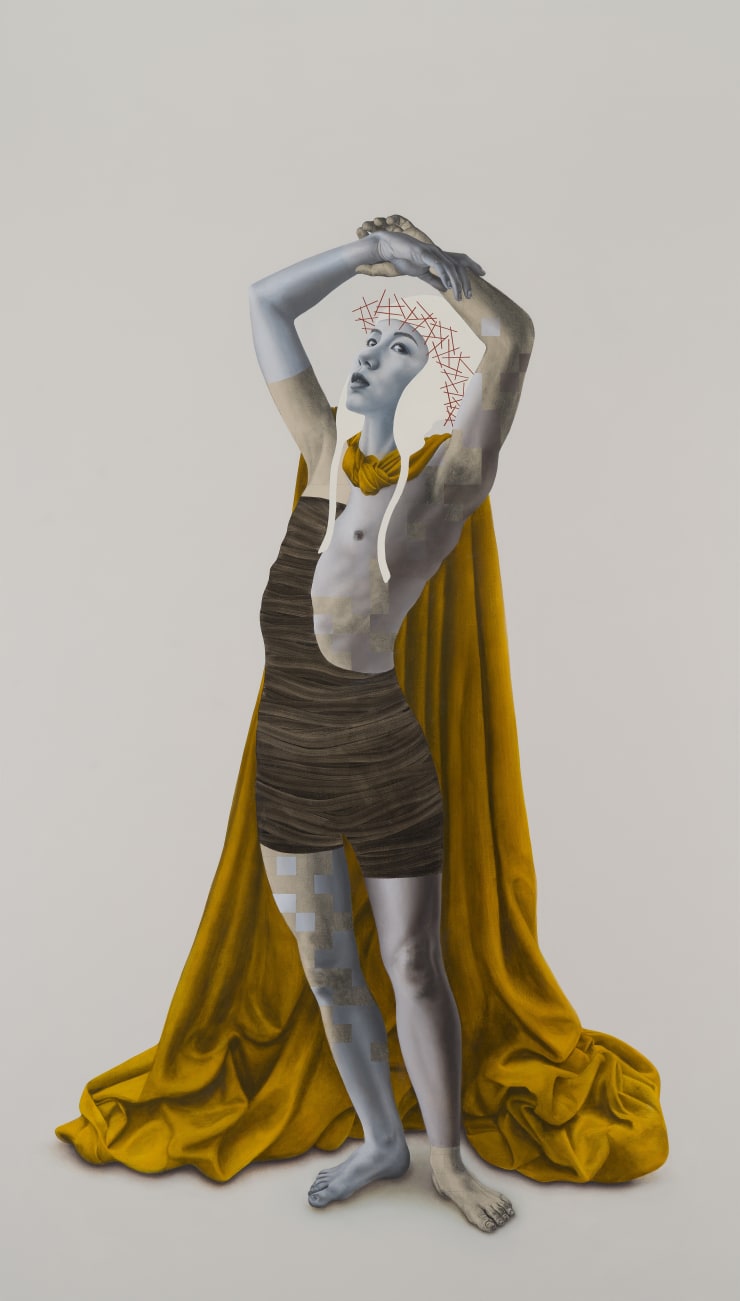 Pippa Young, The Icon, 2021, oil on linen, 210 x 120 cm