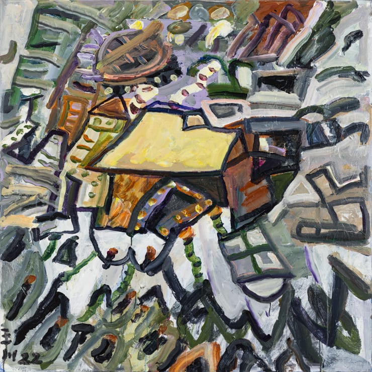 王川,幻景,布面丙烯,100 × 100 cm,2022 Wang Chuan, Mirage, Acrylic on canvas, 100 × 100 cm, 2022
