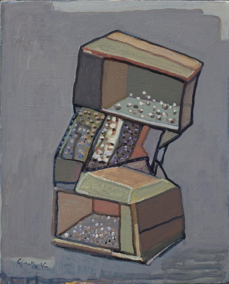王川,宋庄之四,布面丙烯,100 × 80 cm,2016 Wang Chuan, Songzhuang No. 4, Acrylic on canvas, 100 × 80 cm, 2016