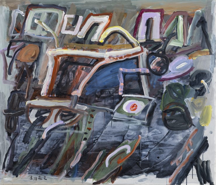 王川,深圳6号 No. 6,布面丙烯,120 ×140 cm,2022 Wang Chuan, Shenzhen No.6, Acrylic on canvas, 120 ×140 cm, 2022