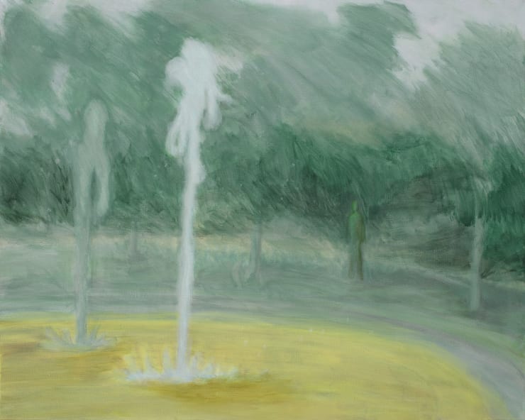 张银亮,喷泉-BJ010,布面丙烯,80 × 100 cm,2024 Anna NganLeong Cheung, Fountain-BJ010, Acrylic on canvas, 80 × 100 cm, 2024