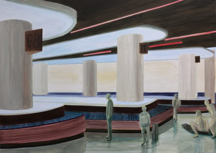 张银亮,机场-CD028,布面丙烯,150 × 210 cm,2023 Anna NganLeong Cheung, Airpot-CD028, Acrylic on linen, 150 × 210 cm, 2023