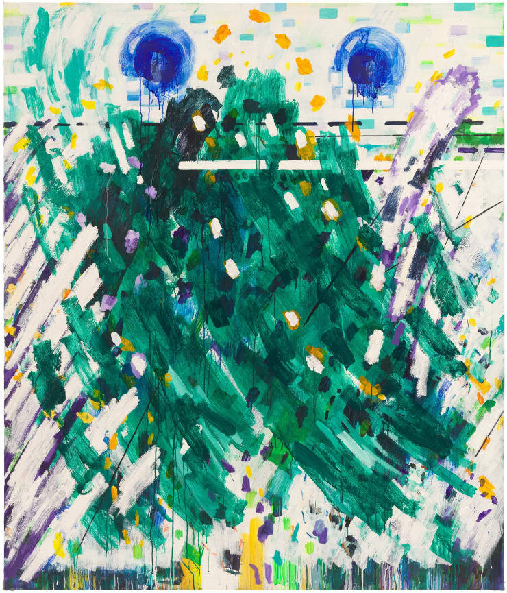 王俊，林中（肖像）No.13，布面丙烯，210 × 179 cm，2024 Wang Jun, Off the Beaten Track (portrait) No.13, Acrylic on canvas, 210 × 179 cm, 2024