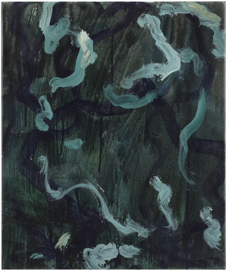 王俊，林中（无题）No.3，布面丙烯，60 × 50 cm，2024 Wang Jun, Off the Beaten Track (untitled) No.3, Acrylic on canvas, 60 × 50 cm, 2024