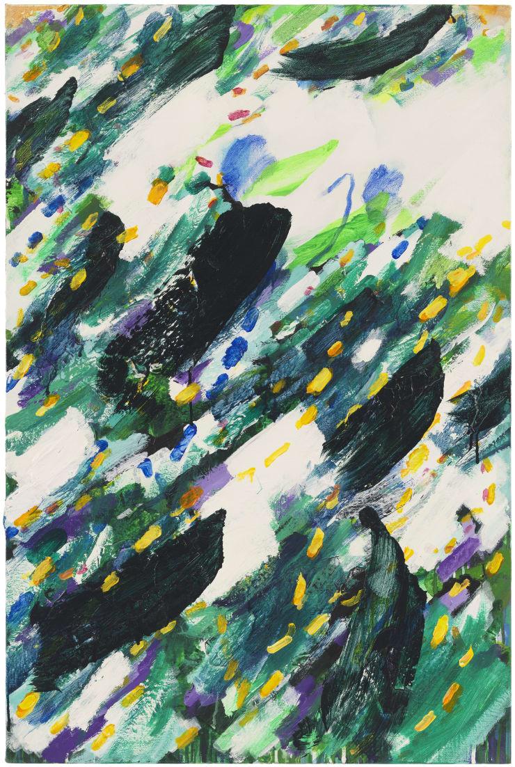 王俊，林中（肖像）No.7，布面丙烯，120 × 80 cm，2024 Wang Jun, Off the Beaten Track (portrait) No.7, Acrylic on canvas, 120 × 80 cm, 2024