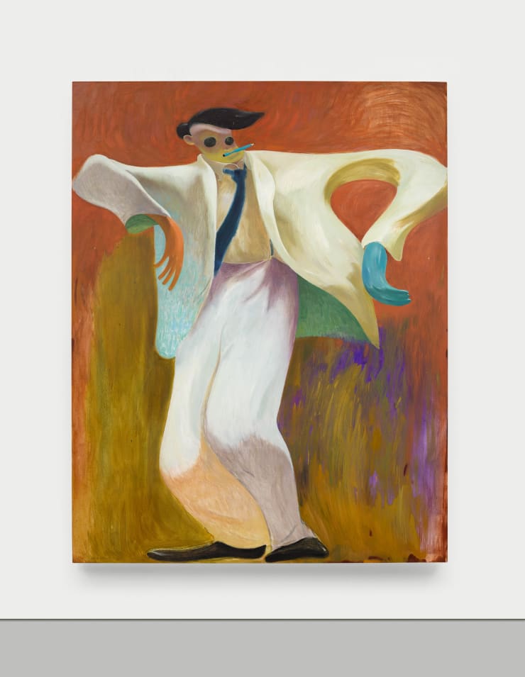 翟倞，Fitzcarraldo对音乐的爱，在哪都限制不了，布面油画，231 × 180 cm，2025 Zhai Liang, Nothing can hold back Fitzcarraldo's love for music, Oil on canvas, 231 × 180 cm, 2025