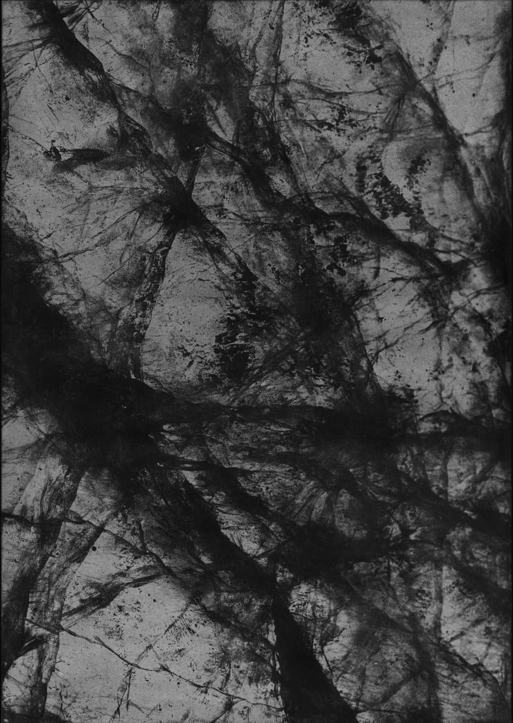 陈萧伊，恰措，照相凹版，银色油墨，76 × 56 cm，2025，Ed.3 + 2AP Chen Xiaoyi, Photo-etching on paper, silver ink, 76 × 56 cm, 2025, Ed.3 + 2AP