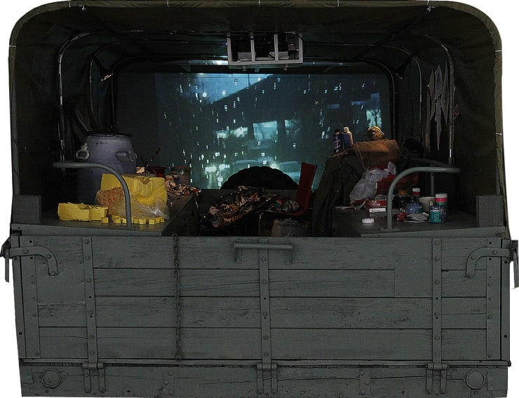 He Gong Ark Installation Vedio Wood Steel Canvas 245 365 193Cm Ulterable Size 2010