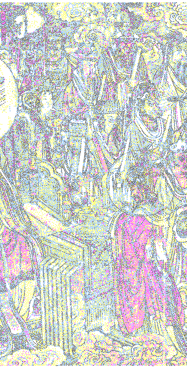Cmyk 2 Acrylics On Canvas 380X1330Cm 380X190Cmx7 2010