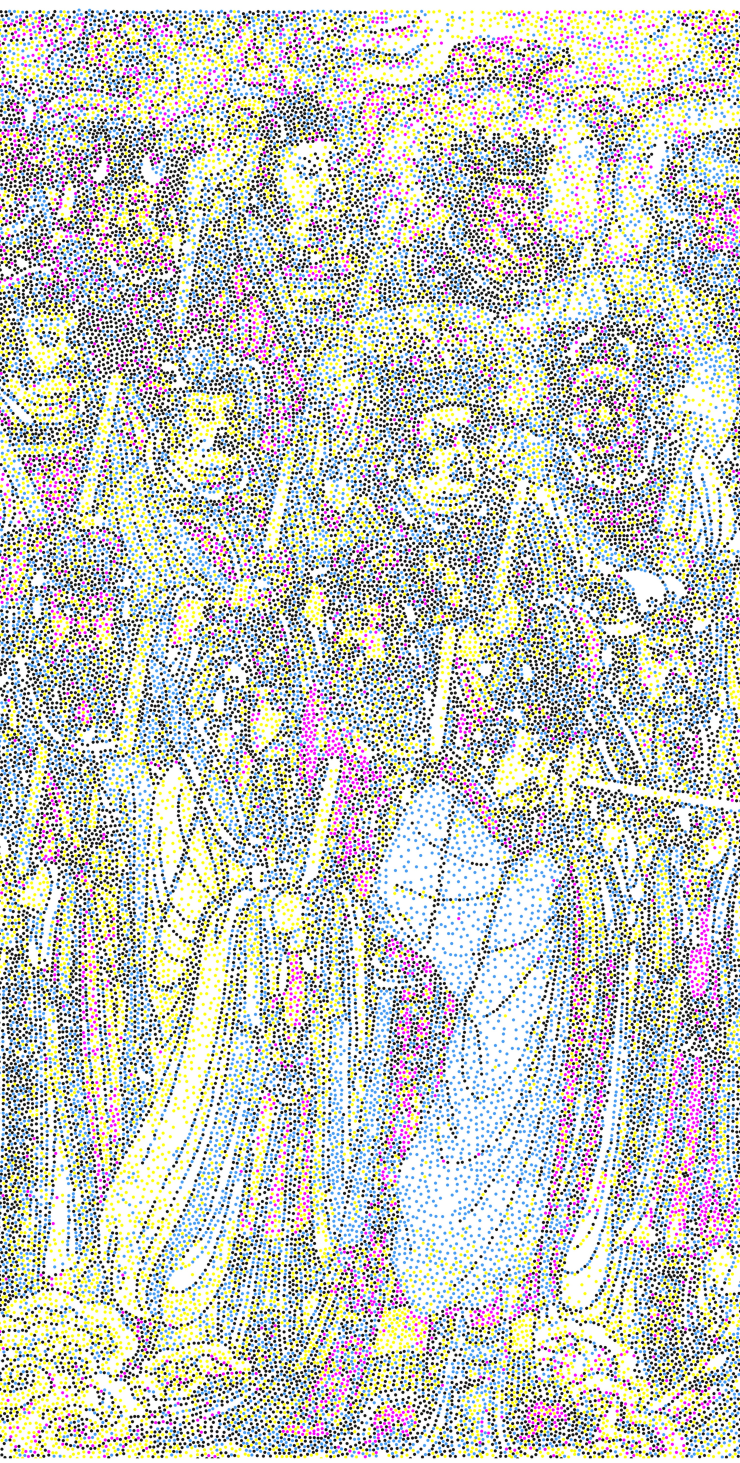 Cmyk 6 Acrylics On Canvas 380X1330Cm 380X190Cmx7 2010
