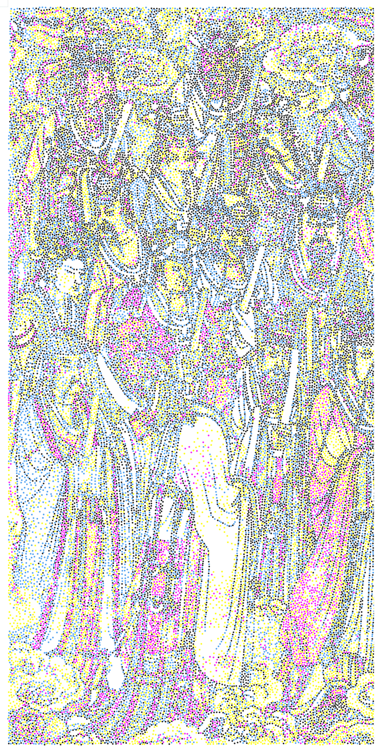 Cmyk 7 Acrylics On Canvas 380X1330Cm 380X190Cmx7 2010