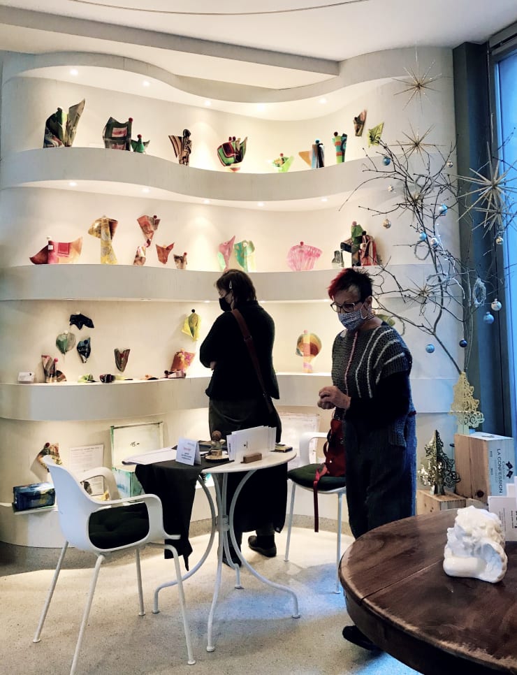 Die Ausstellung «engel der zeit ...» in der DenkBar, St. Gallen, Schweiz