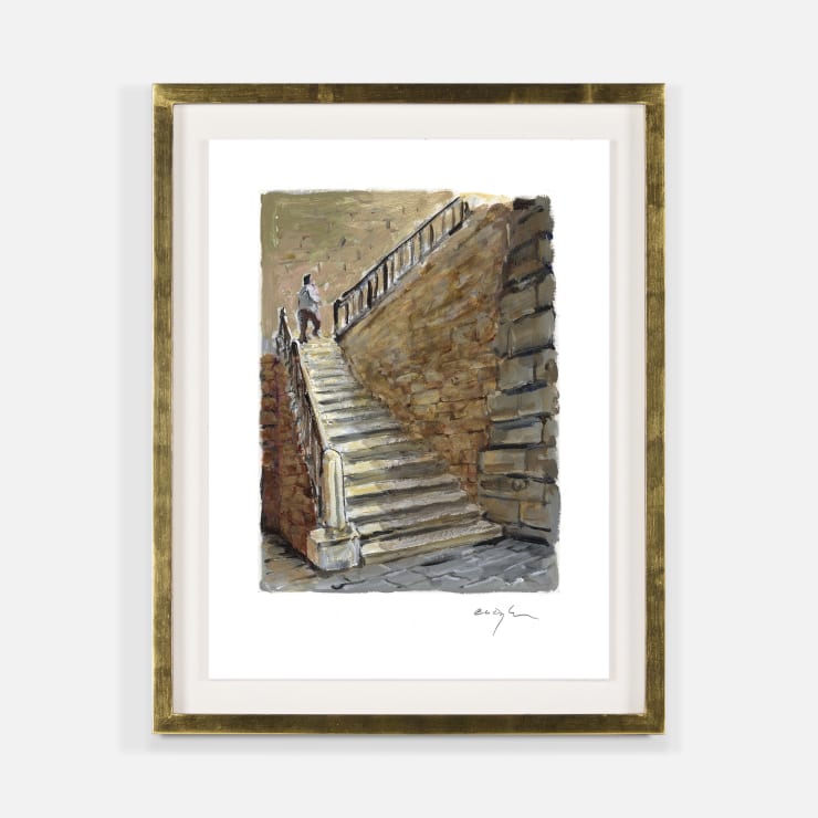 Man on Stairs