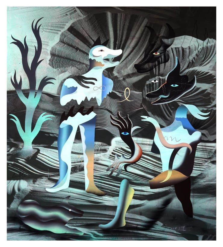 Jakub Tytykalo - Mural v zelené místnosti / Mural in the Green Room, 2024
