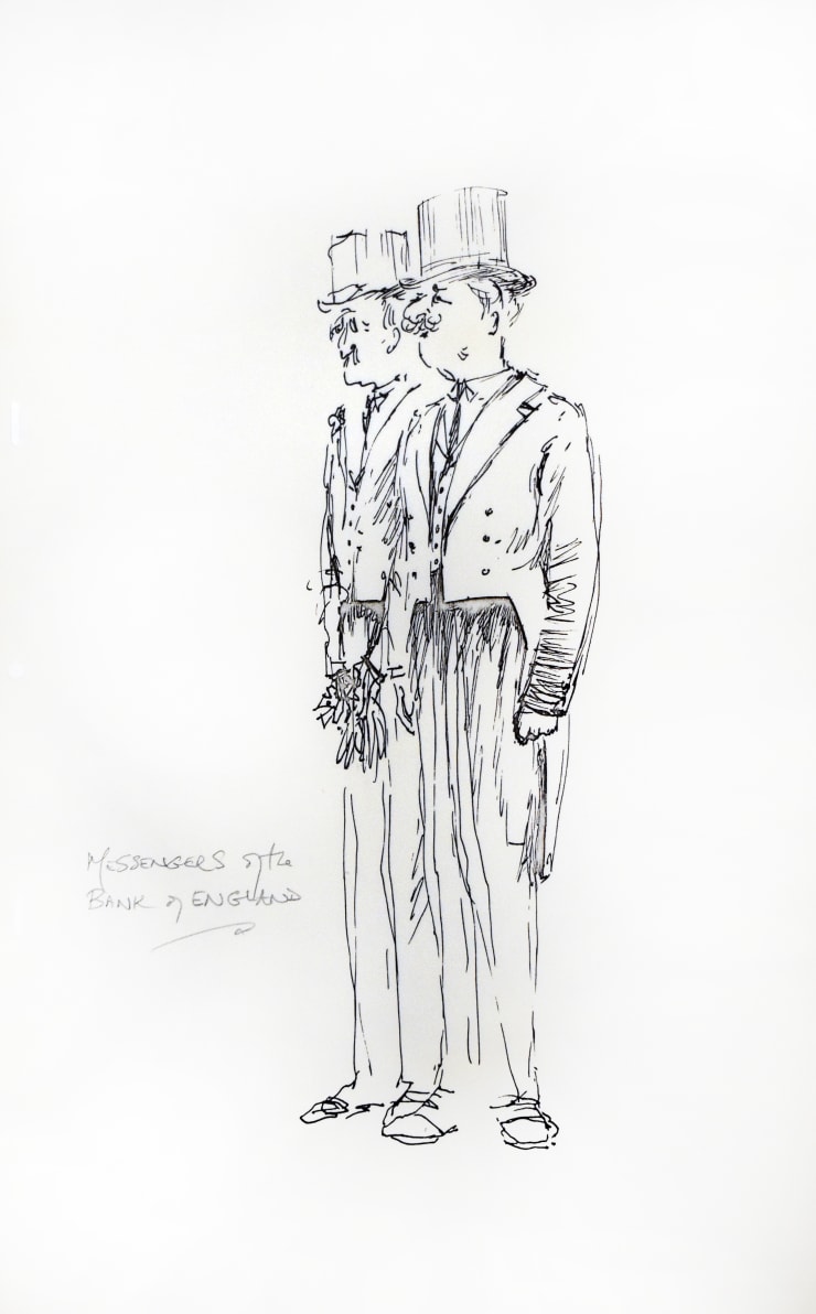 Tony Walton, Mary Poppins: Character Sketch Bank of London, 1964