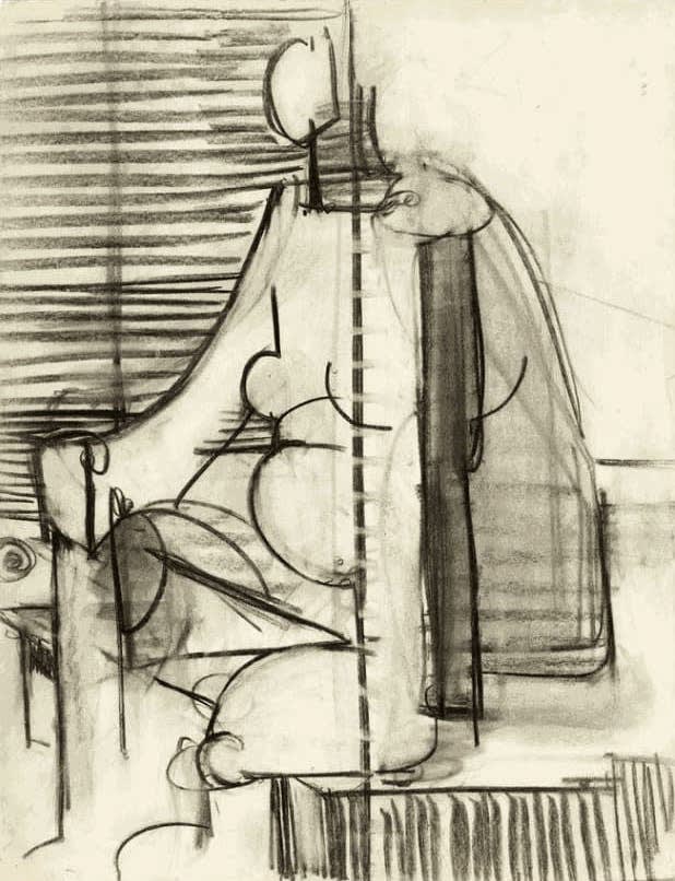 Mercedes Matter, Female Nude, 1938