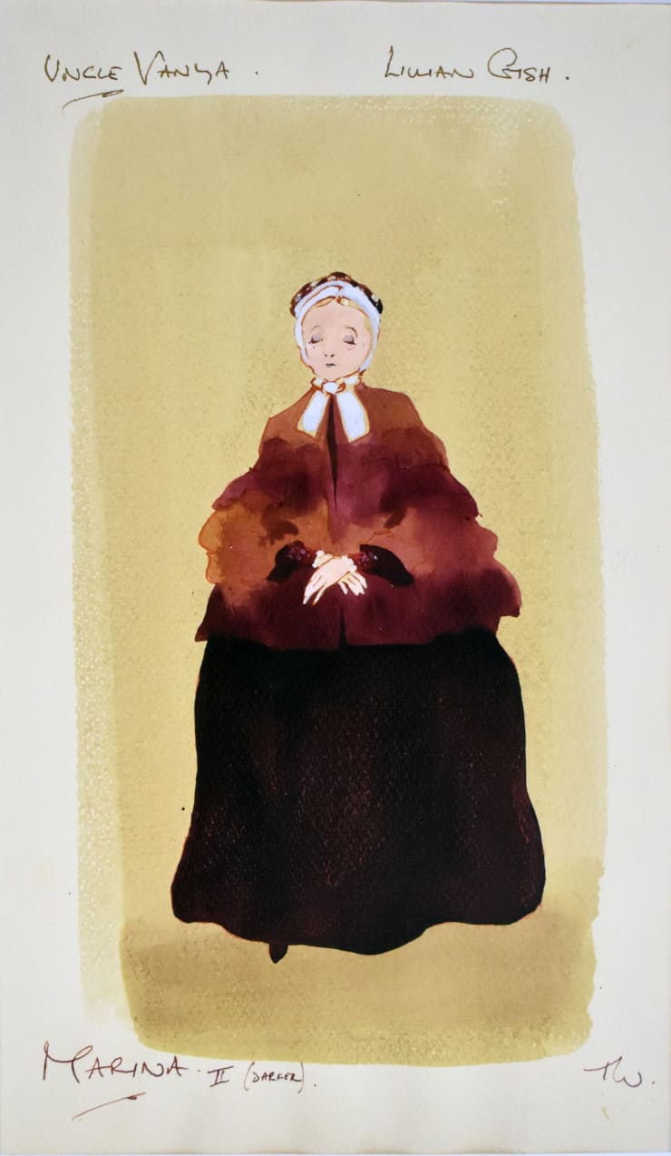 Tony Walton, Uncle Vanya, Lillian Gish as Marina, 1973