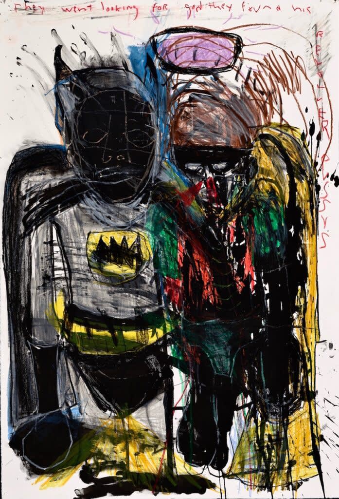 Dana Louise Kirkpatrick, They Shoot it Straight Up Your Nose and POOF You're Alive (Batman Robin), 2018