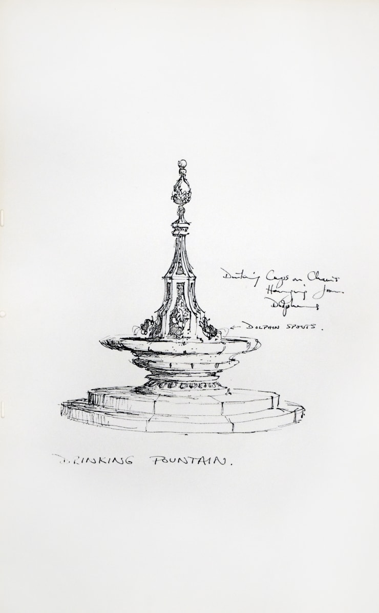 Tony Walton, Mary Poppins: Fountain, 1964
