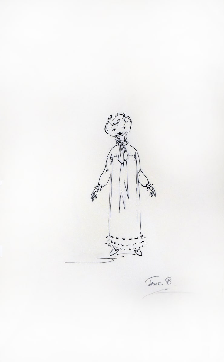 Tony Walton, Mary Poppins: Character Sketch Jane B Nightgown, 1964