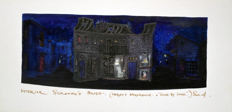 Tony Walton, A Christmas Carol, Interior Scrooge House, 1993