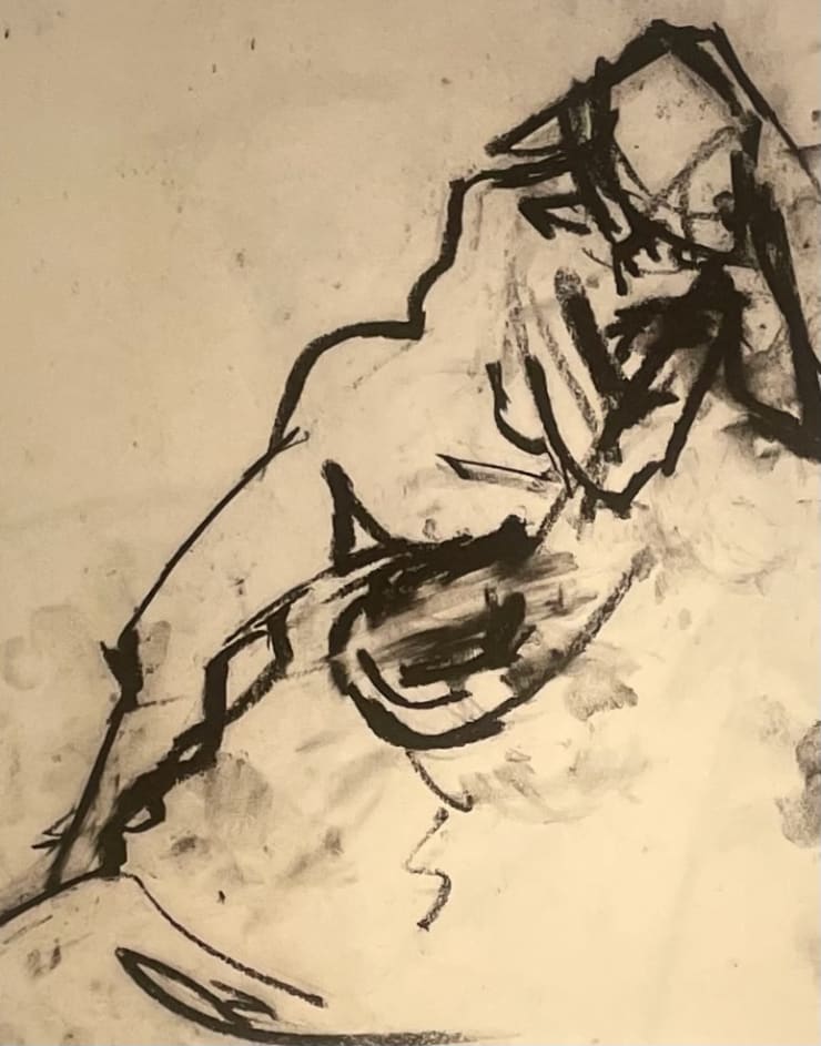 Mercedes Matter, Untitled (Figure Study) 8, 1966-68