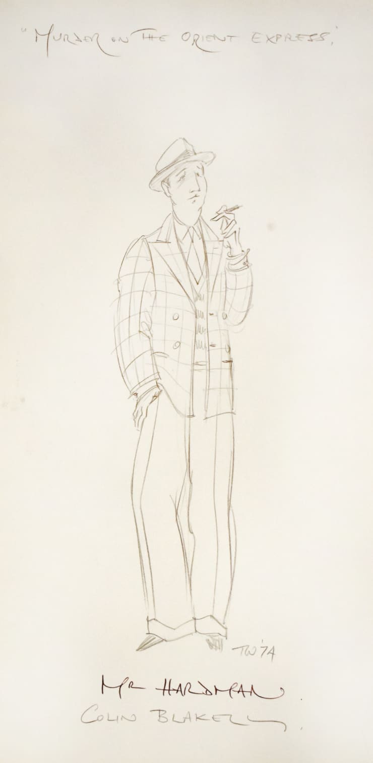 Tony Walton, Murder on the Orient Express: Mr. Hardman (Colin Blakely), 1974