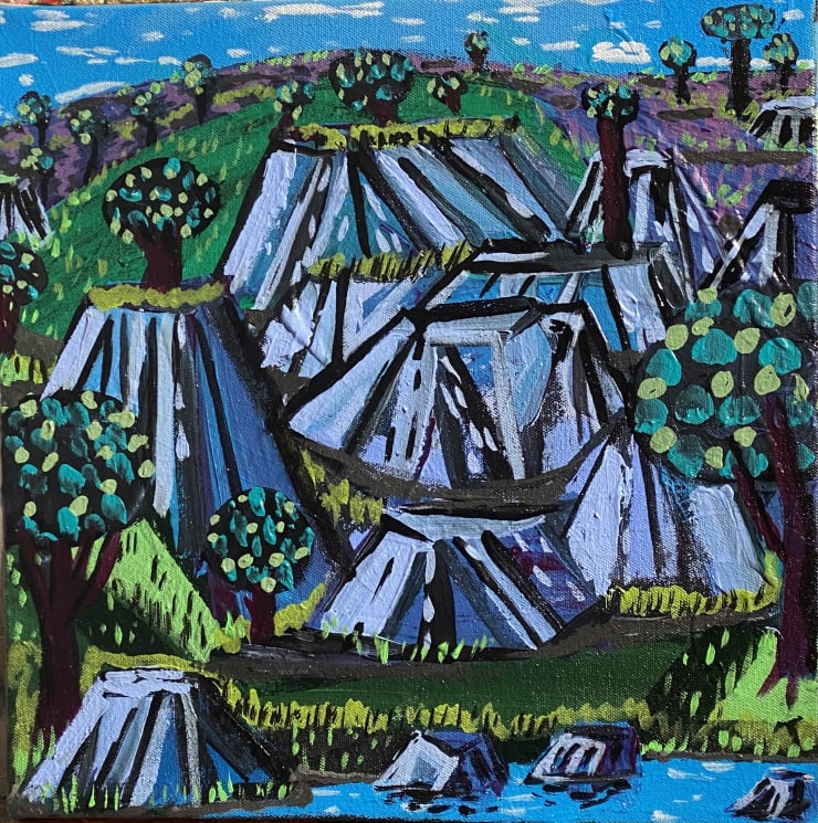 Benjamin King, Protruding Structures, 2021