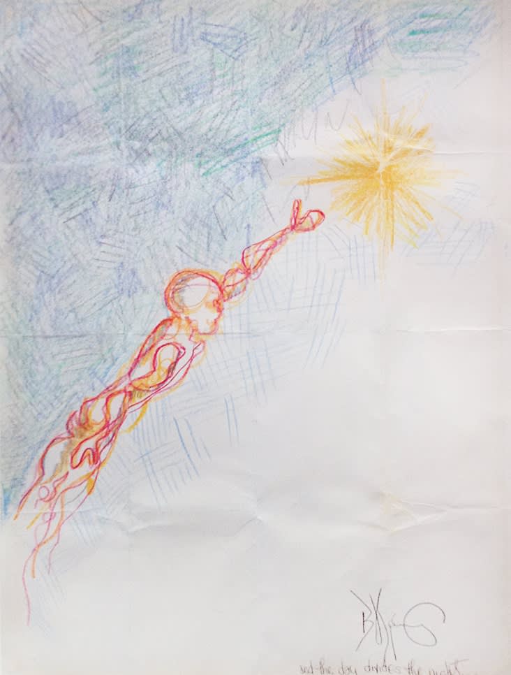 Jean-Michel Basquiat, And The Day Divides The Night , 1977