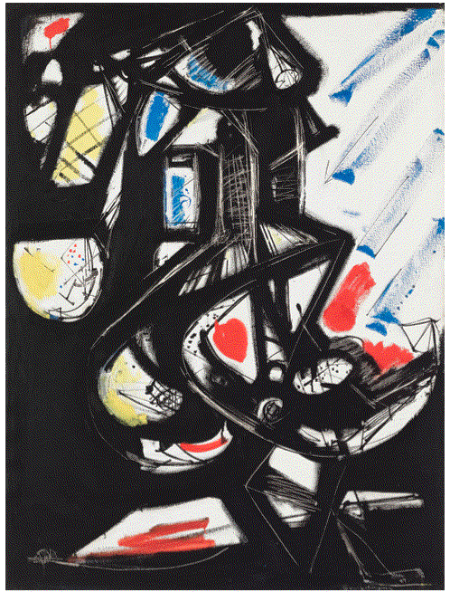 Hans Hofmann, Black, Red, Yellow, 1949