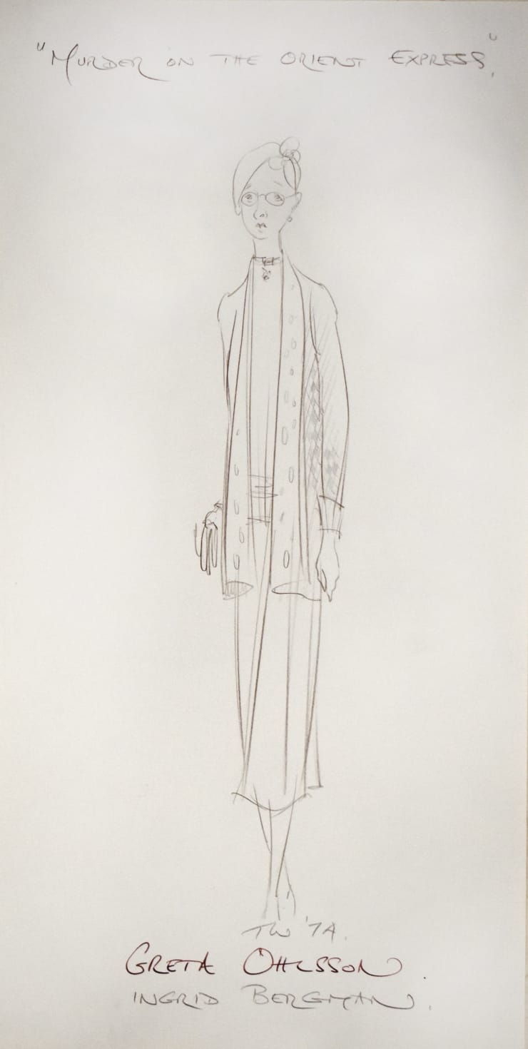 Tony Walton, Murder on the Orient Express: Greta Ohlsson (Ingrid Bergman), 1974