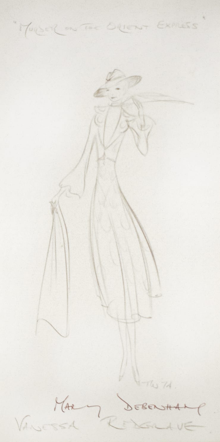 Tony Walton, Murder on the Orient Express: Mary Debenham (Vanessa Redgrave), 1974