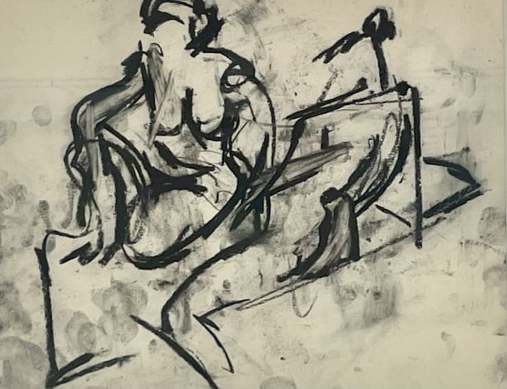 Mercedes Matter, Untitled (Figure Study) 21, 1966-68