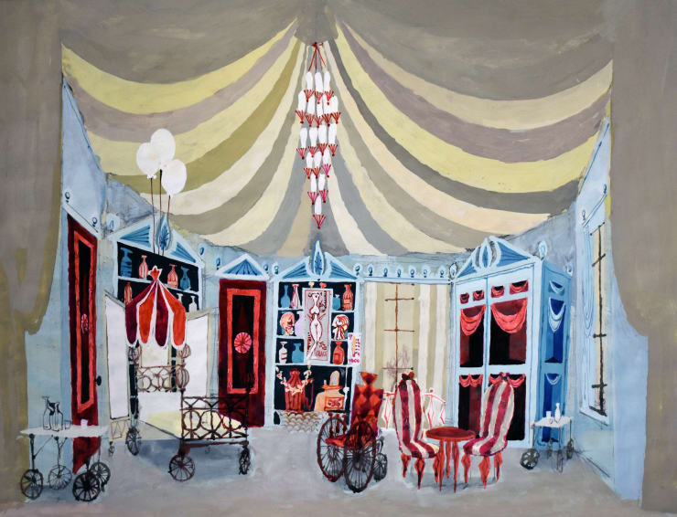 Tony Walton, Moliere's L'Amour Medecin, Interior Hospital, c. 1960