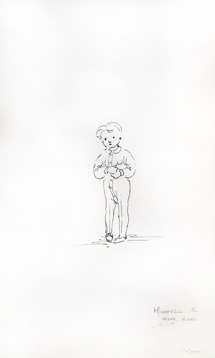 Tony Walton, Mary Poppins: Character Sketch Michael 2 Under Robe, 1964