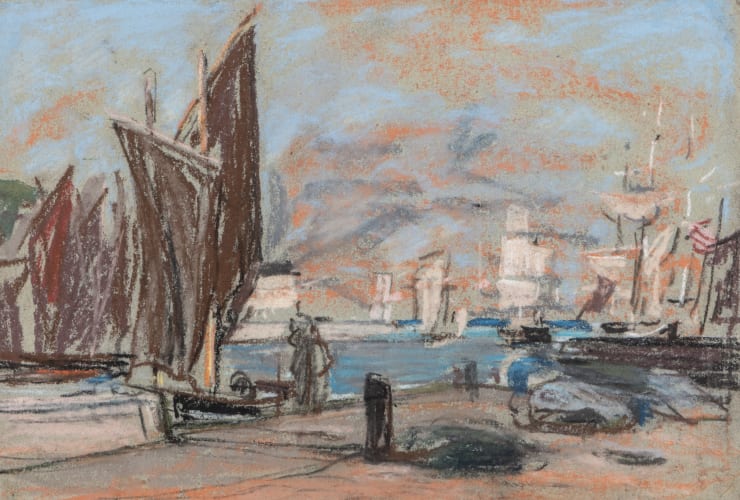 Eugène Boudin - Honfleur, le port
