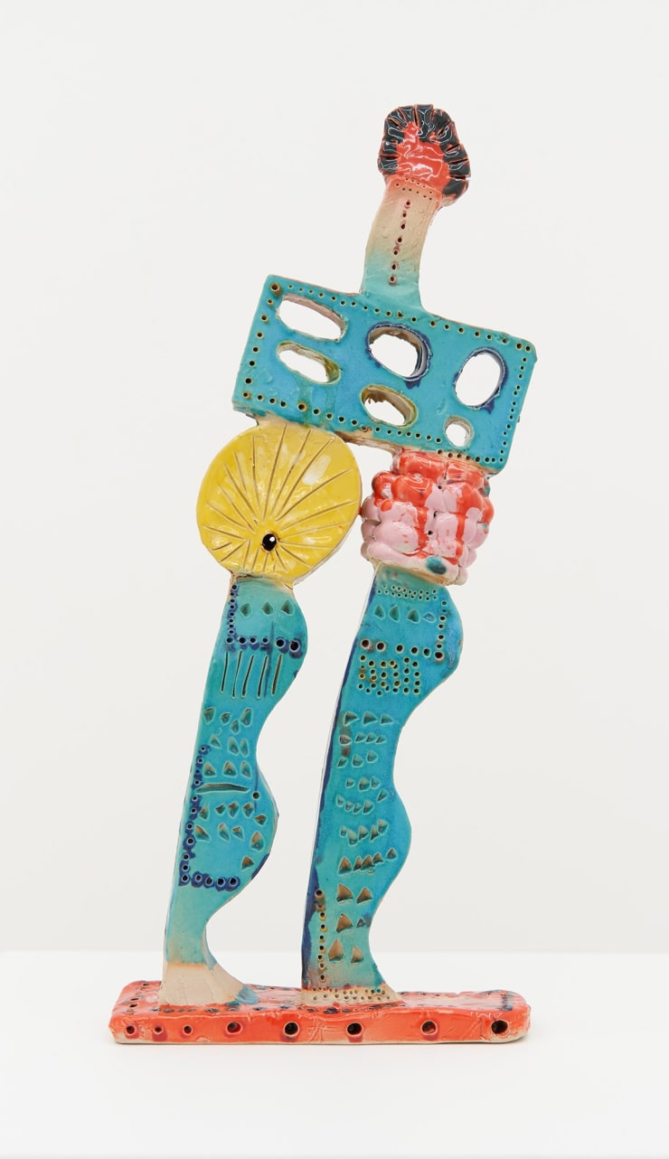 Sune Christiansen Figure (Sunburn), 2024 Glazed stoneware 45 x 19 x 7 cm