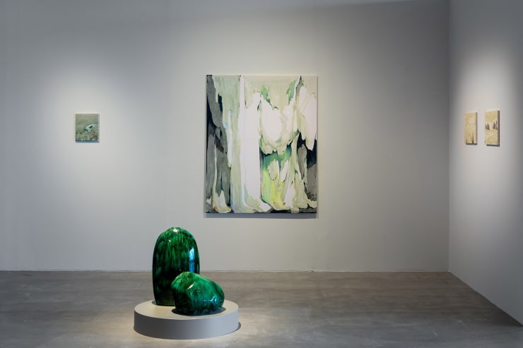 Installation view Pauline Fransson We feel in the forest how the ground carries 2024, Kalmar Konstmuseum Kalmar, Sweden
