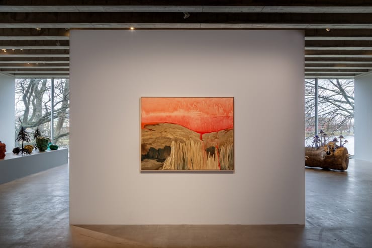 Installation view Pauline Fransson We feel in the forest how the ground carries 2024, Kalmar Konstmuseum Kalmar, Sweden