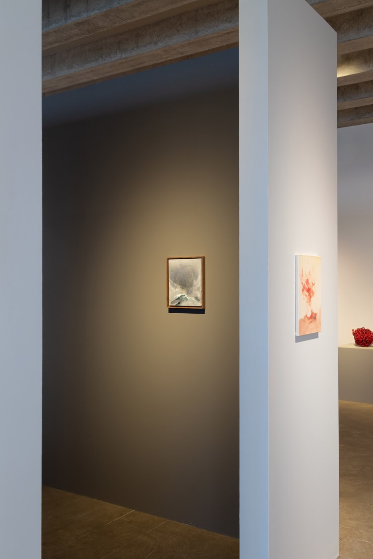 Installation view Pauline Fransson We feel in the forest how the ground carries 2024, Kalmar Konstmuseum Kalmar, Sweden