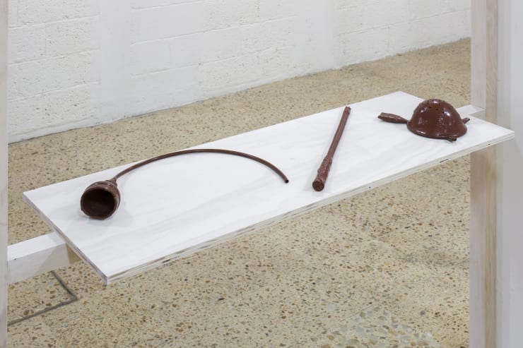 Simon Linington, Vitrine filler, Wipe Beater & Stuff sorter, 2019