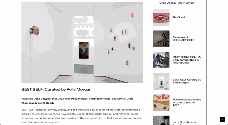 BEST SELF at Brooke Benington in Art Plugged Magazine