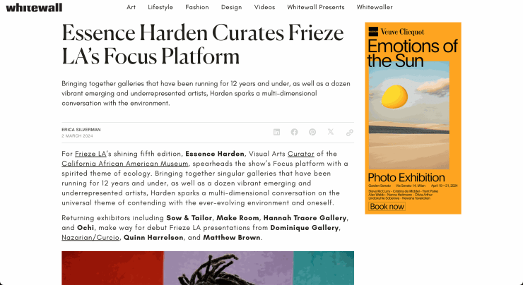 Yeni Mao in Whitewall Magazine