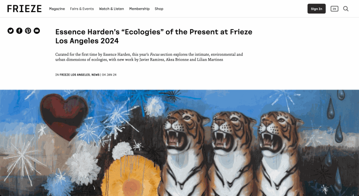 Yeni Mao in Frieze magazine