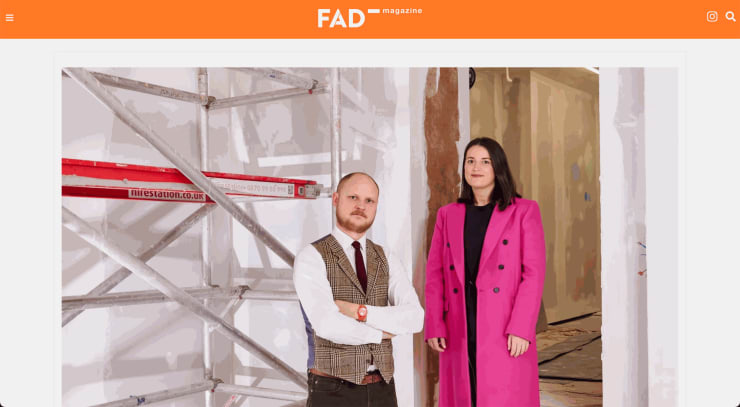 Brooke Benington in FAD magazine